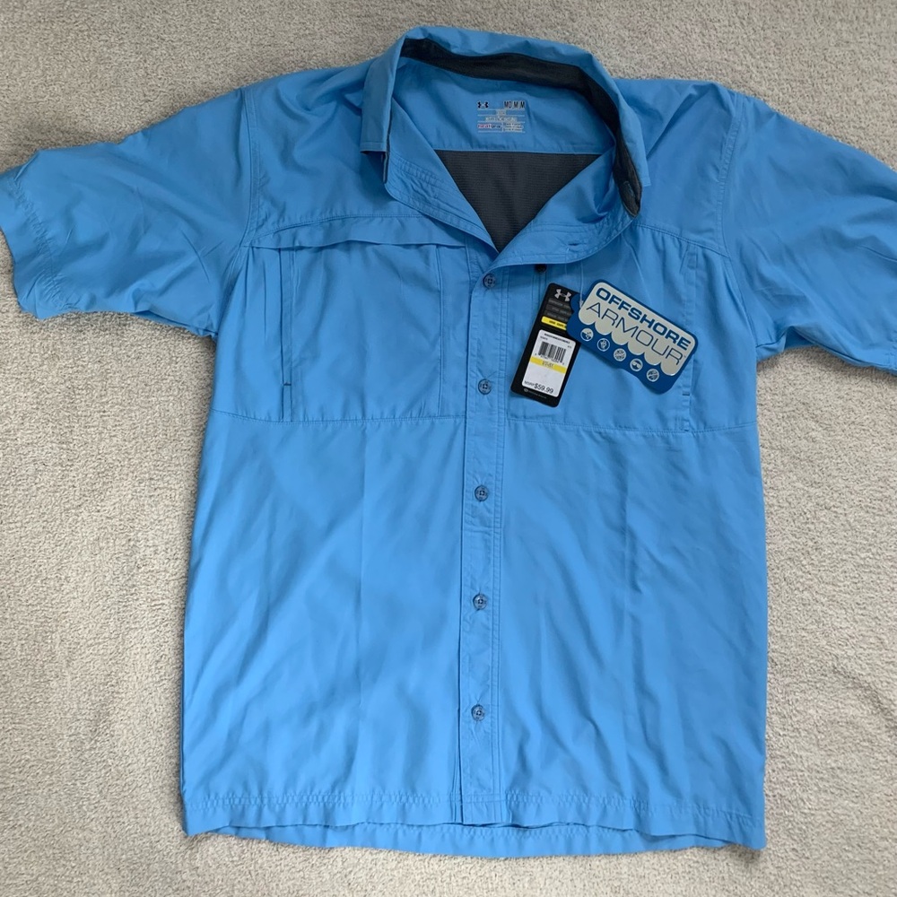 NWT Under Armour Fishing Button Down